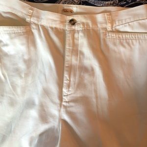Talbots white slacks 100% cotton size 14